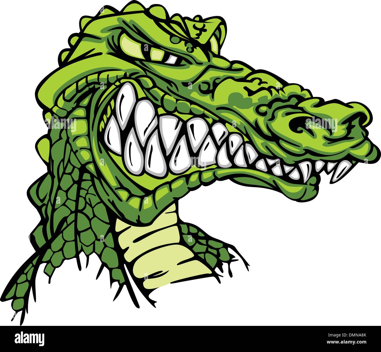 Alligator Mascot Vector Cartoon Stock Vector