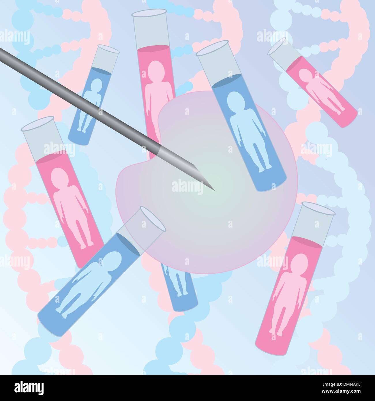 Artificial impregnation. Stock Vector