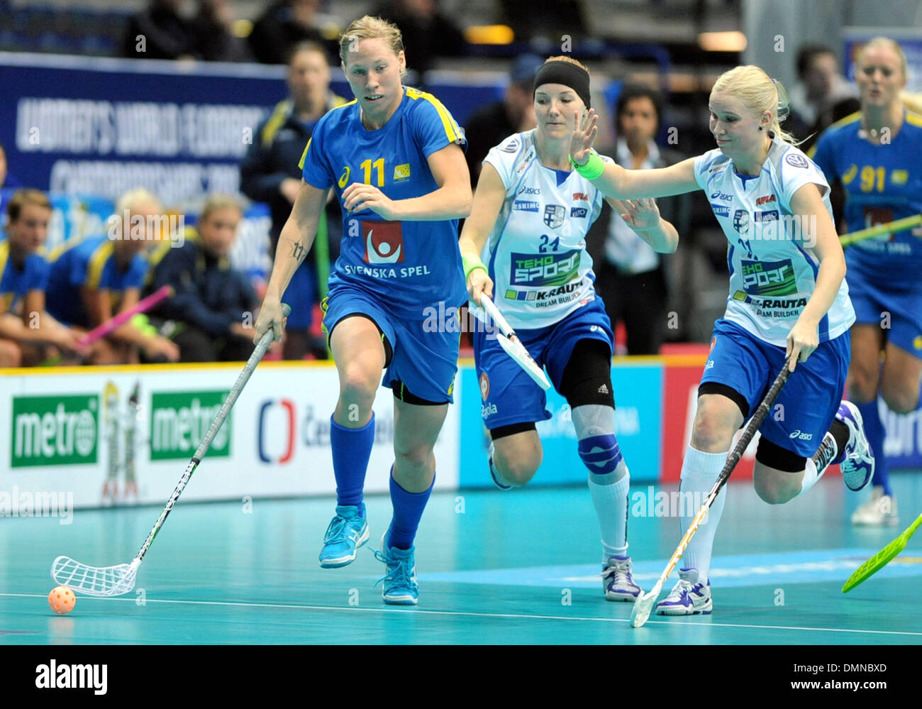Ostrava, the Czech Republic. 15th Dec, 2013. Women floorball World ...