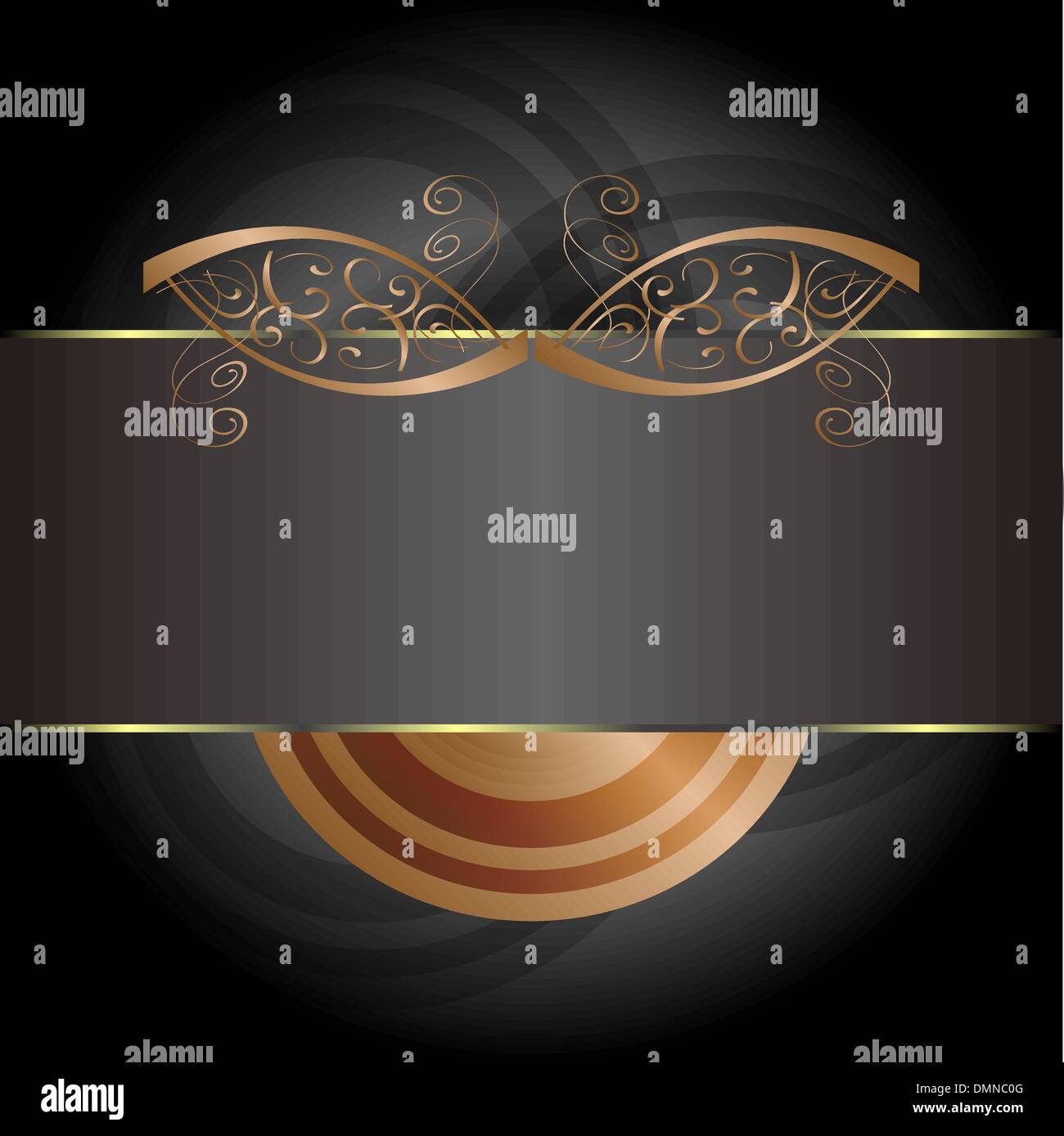 Vintage vector black gold frame label Stock Vector Image & Art - Alamy