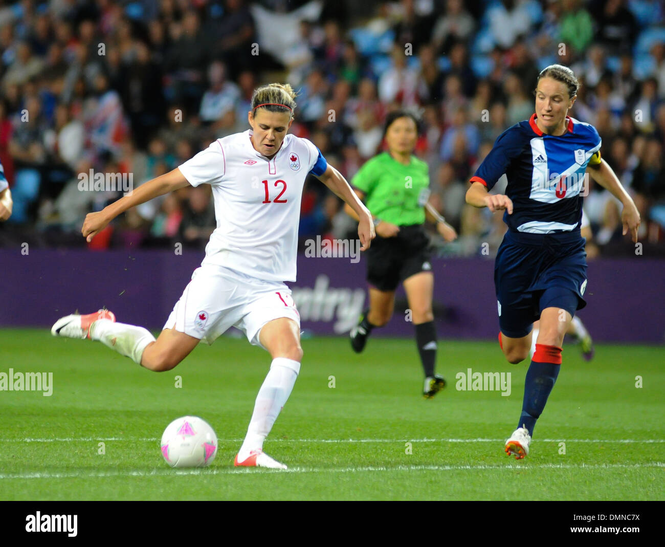 Christine Sinclair Canada London 2012 Olympic Games Women S Football Quarter Final Great Britain Vs Canada At City Of Stock Photo Alamy
