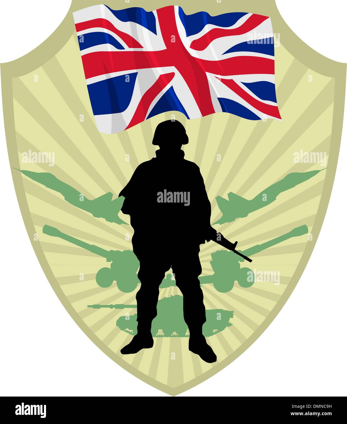 Army of United Kingdom Stock Vector