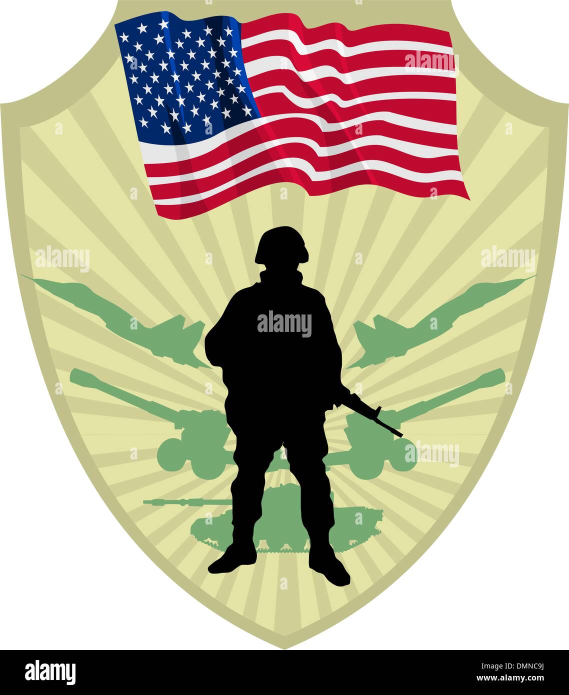 Army of USA Stock Vector