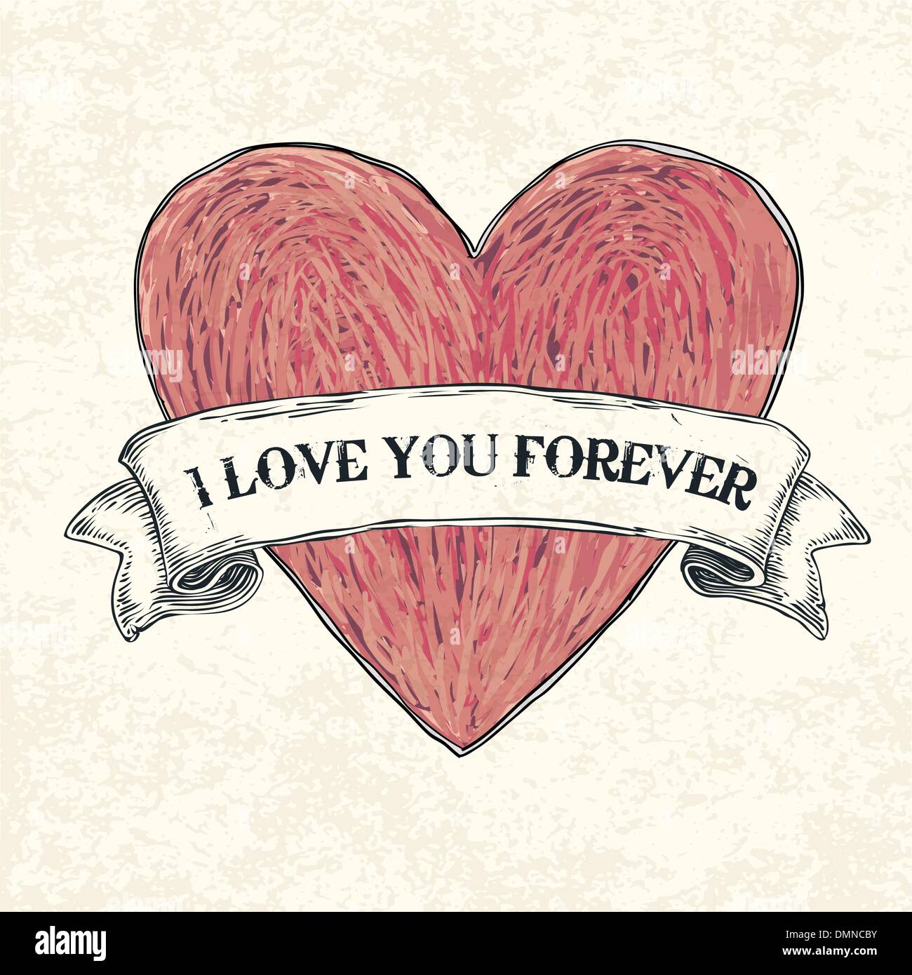 I love you forever. Vector illustration, eps10 Stock Vector Image & Art