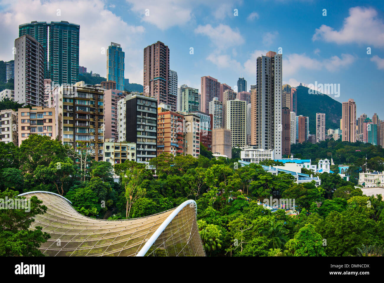 Hong Kong Park in Hong Kong, China. Stock Photo