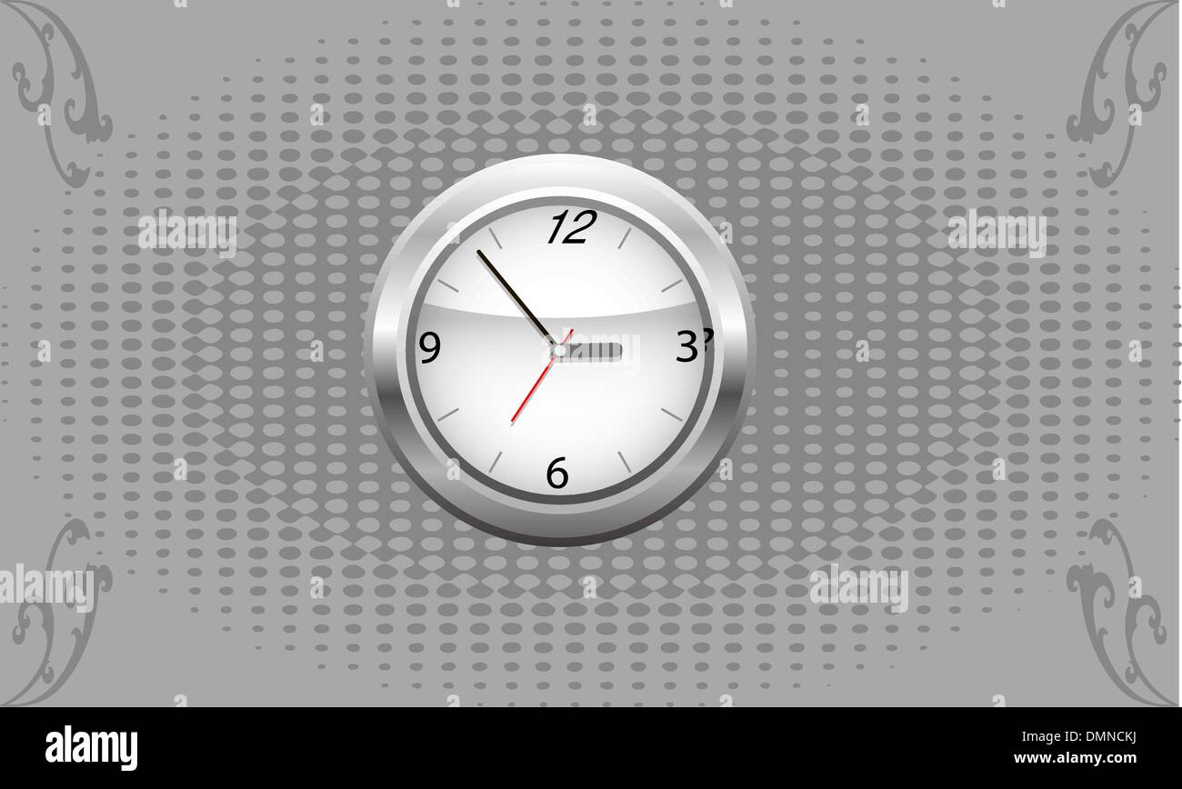 12 wall clocks Stock Vector Images - Alamy