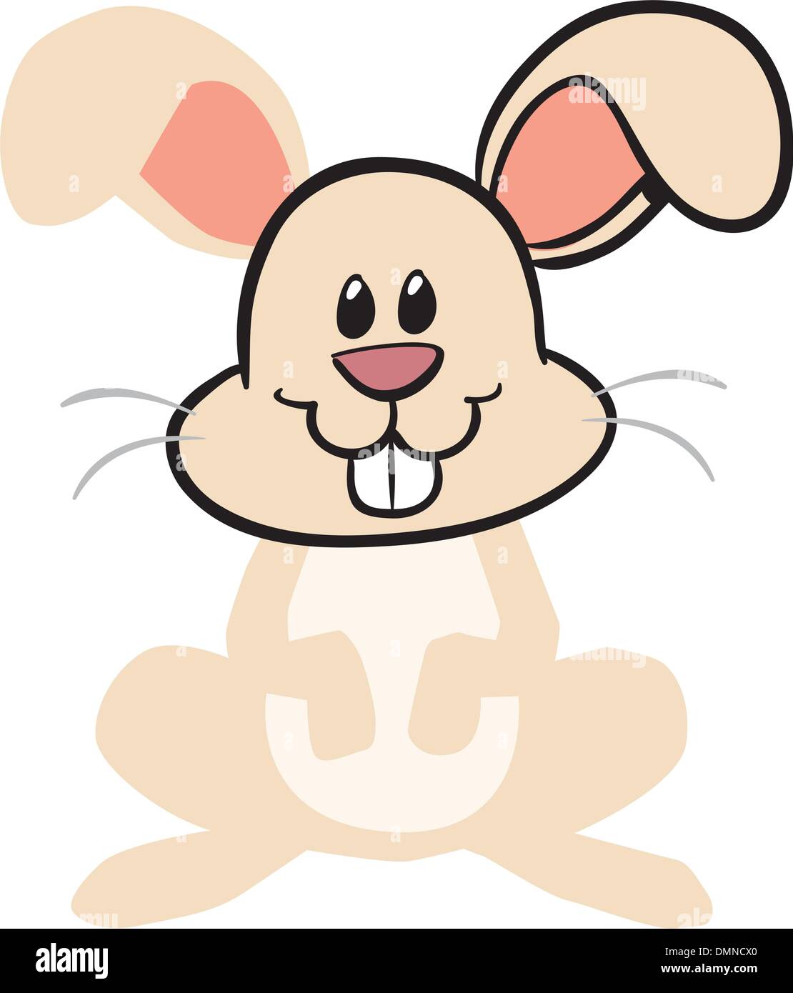 cute bunny rabbit vector illustration Stock Vector
