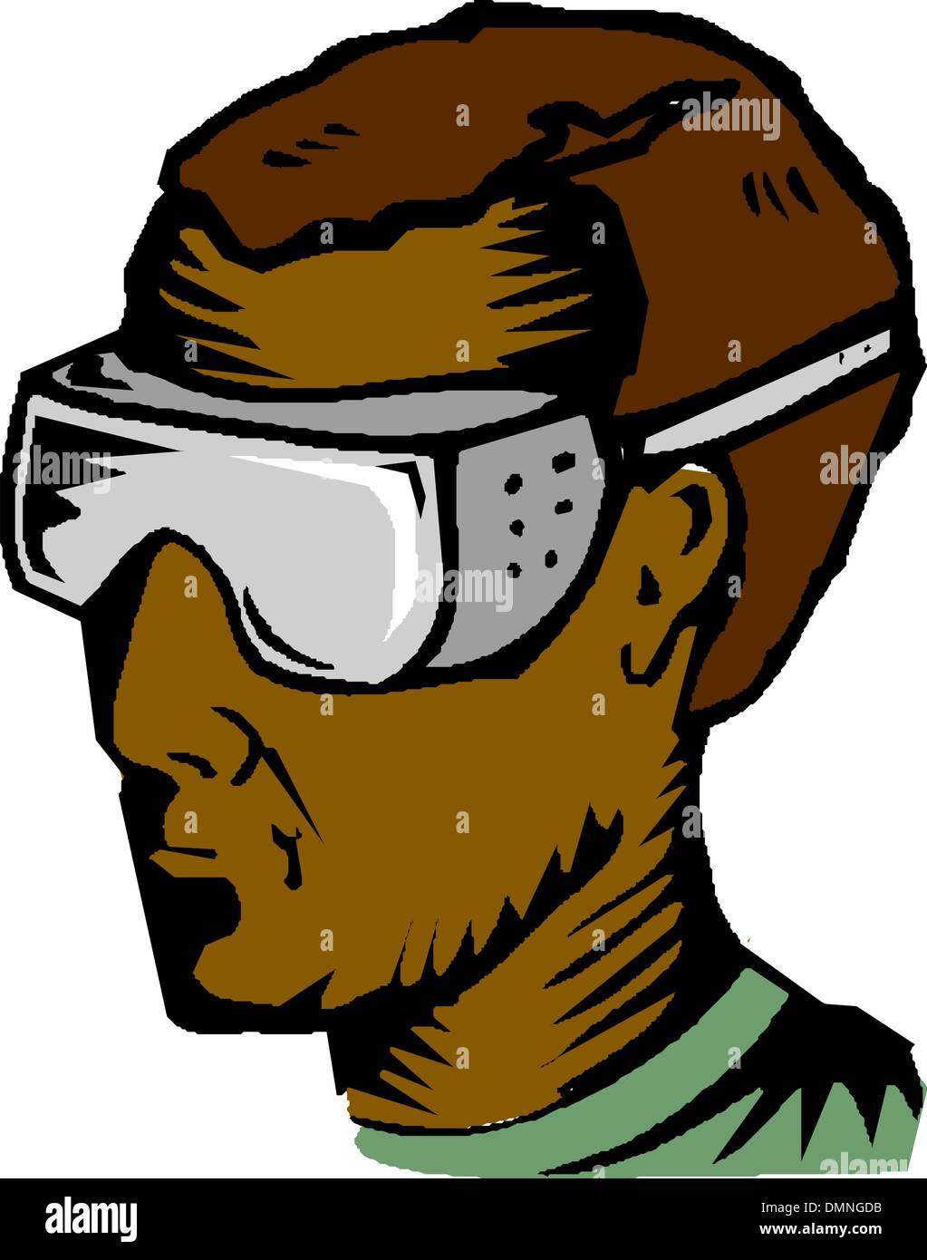 worker wearing safety glasses Stock Vector Image & Art Alamy