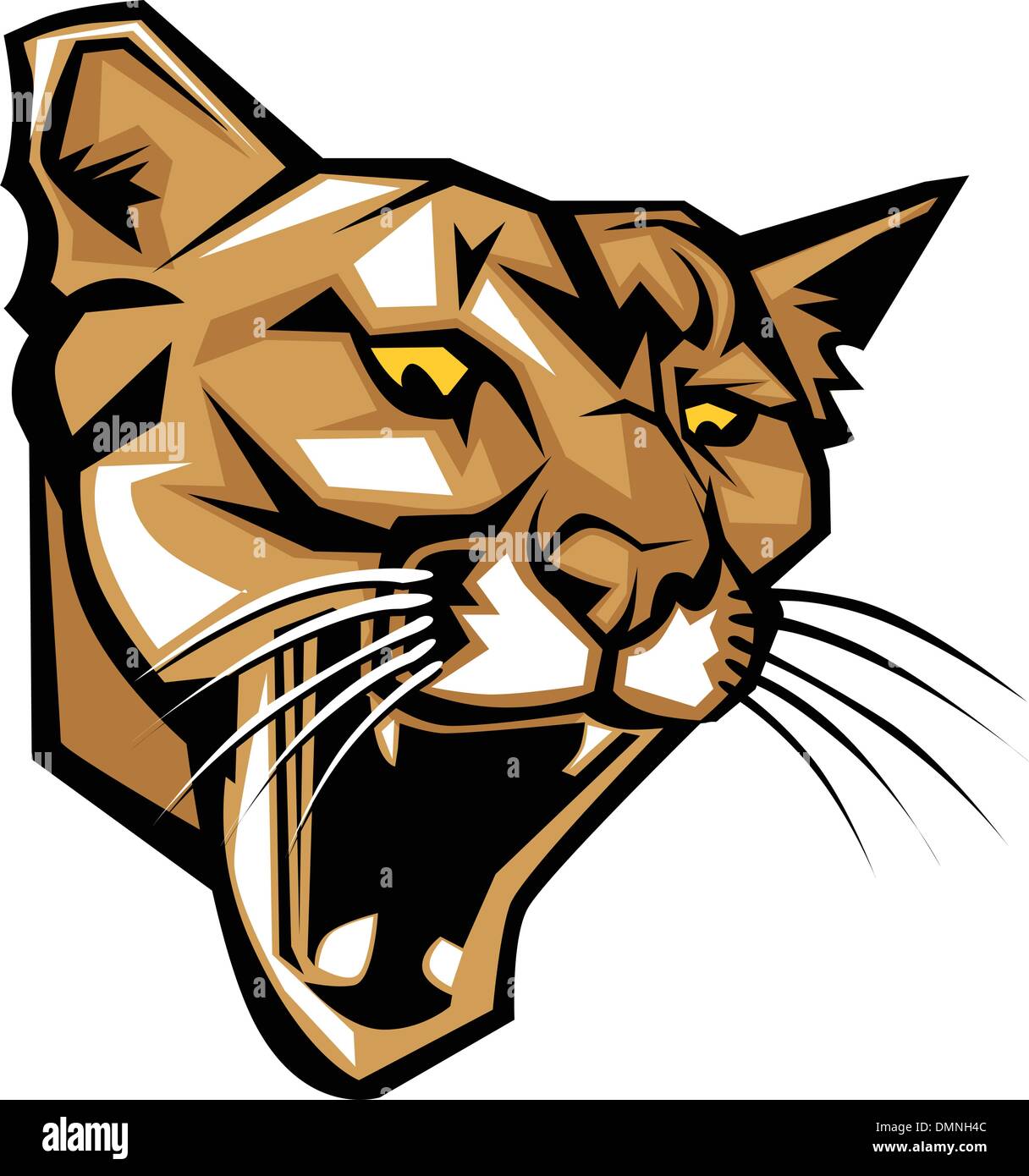 Cougar Panther Mascot Head Vector Graphic Stock Vector Image & Art - Alamy