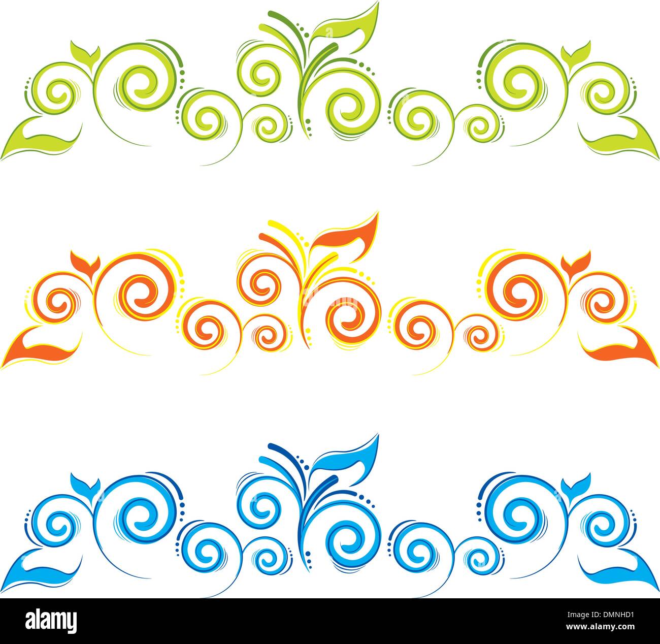 Swirl floral border.eps Stock Vector Image & Art - Alamy