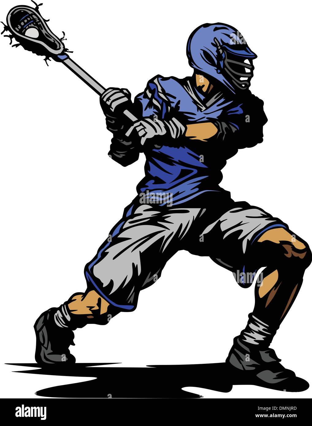 Vector Illustration of a Lacrosse Player Stock Vector Image & Art Alamy