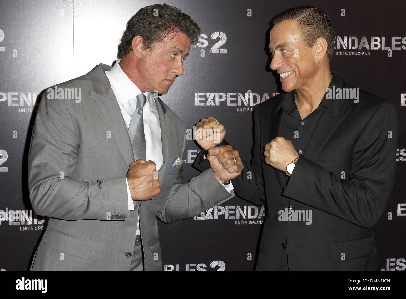 JeanClaude Van Damme and Sylvester Stallone 'Expendables 2' premiere
