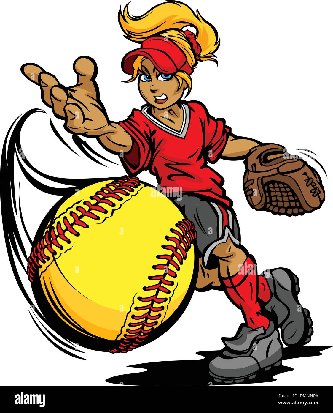 pitching softball clipart images