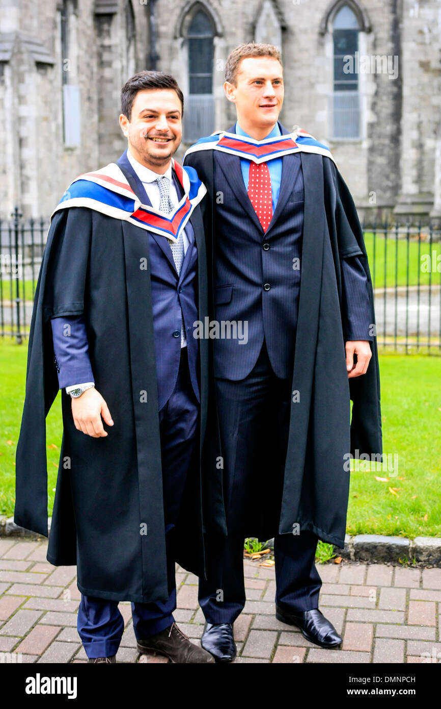 Graduation day at Dublin's Trinity College in Ireland Stock Photo