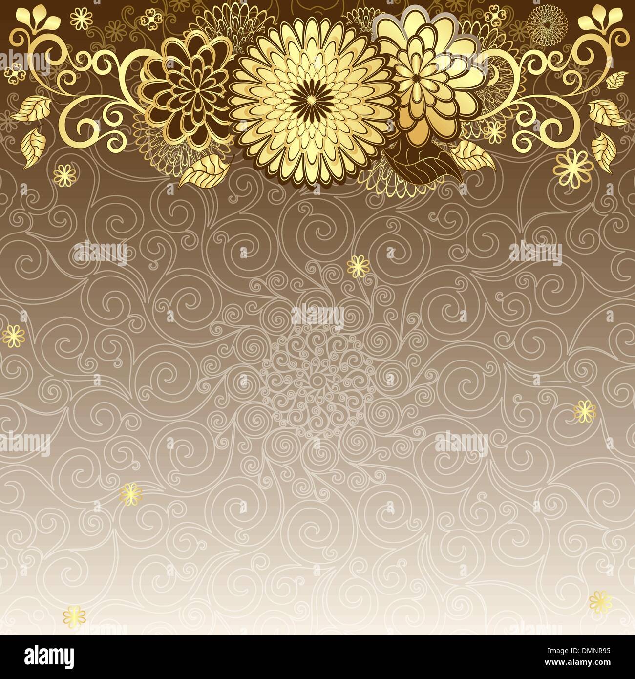 Vintage gold-brown frame Stock Vector Image & Art - Alamy
