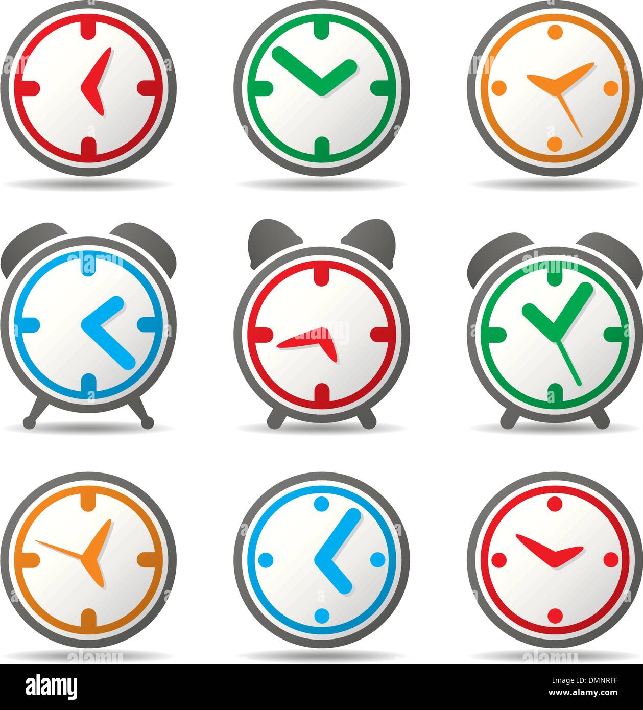 vector clock symbols Stock Vector Image & Art Alamy