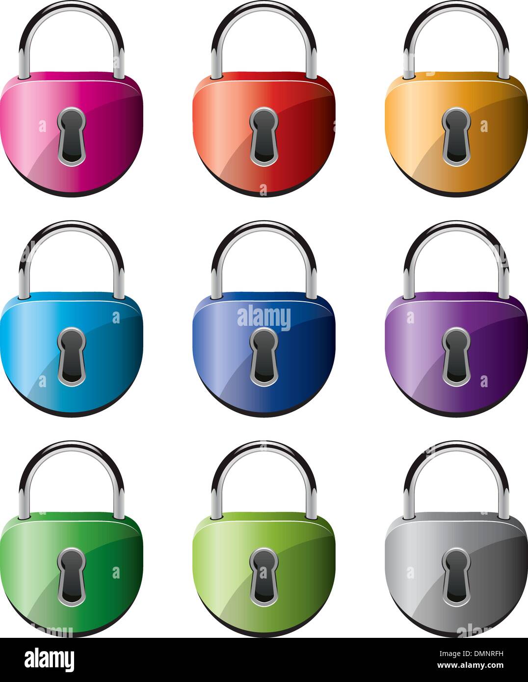 Padlocks iron Stock Vector Images - Alamy
