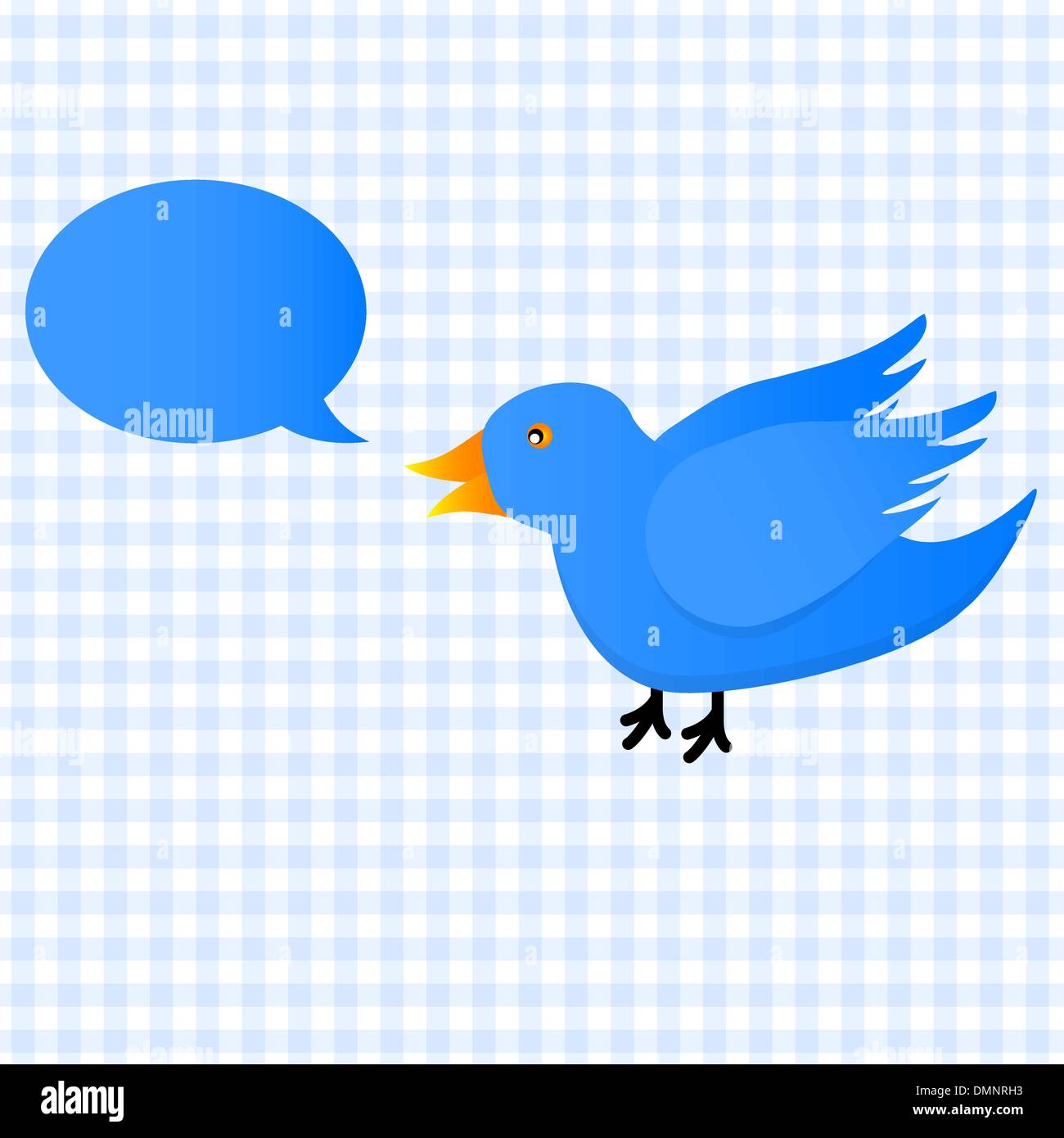 Twitter blue bird icon Stock Vector
