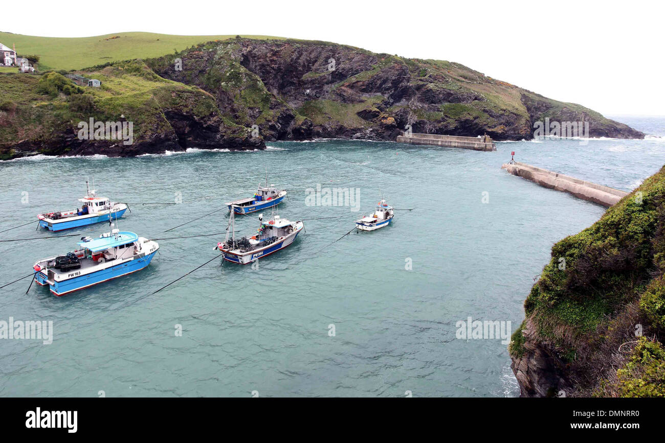 Filming for the new series of Doc Martin has started in Port Isaac, Cornwall. 21/05/2013 Stock Photo