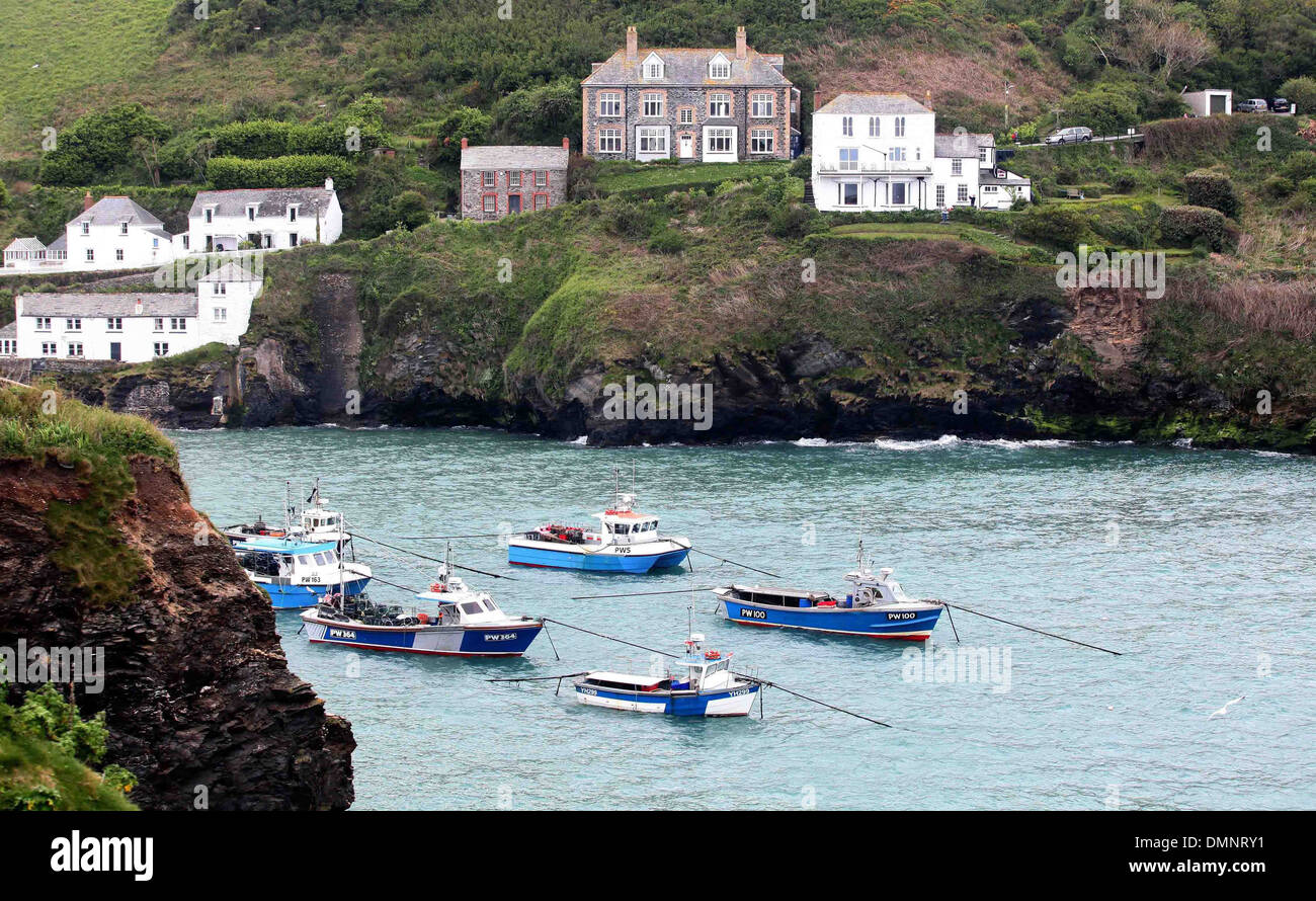 Filming for the new series of Doc Martin has started in Port Isaac, Cornwall. 21/05/2013 Stock Photo