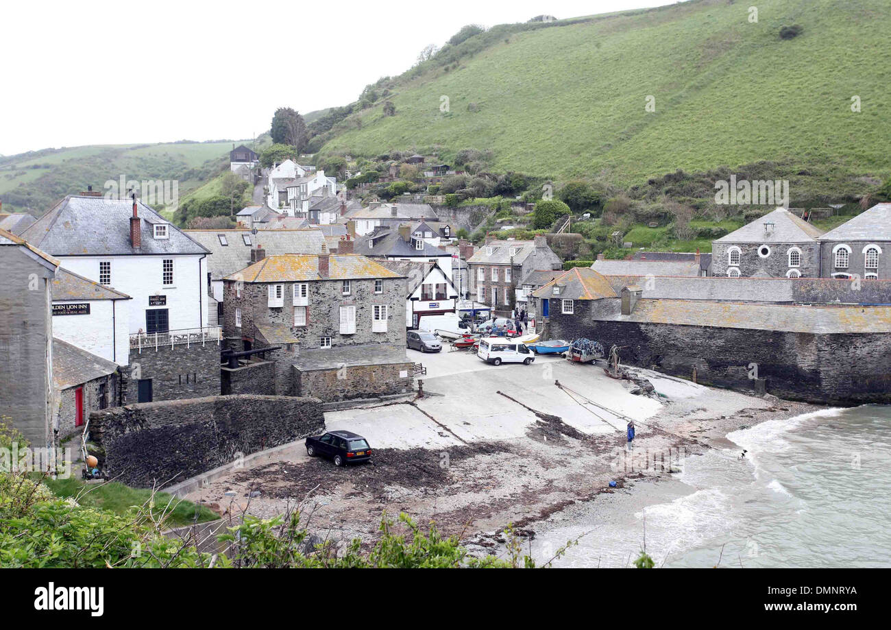 Filming for the new series of Doc Martin has started in Port Isaac, Cornwall. 21/05/2013 Stock Photo