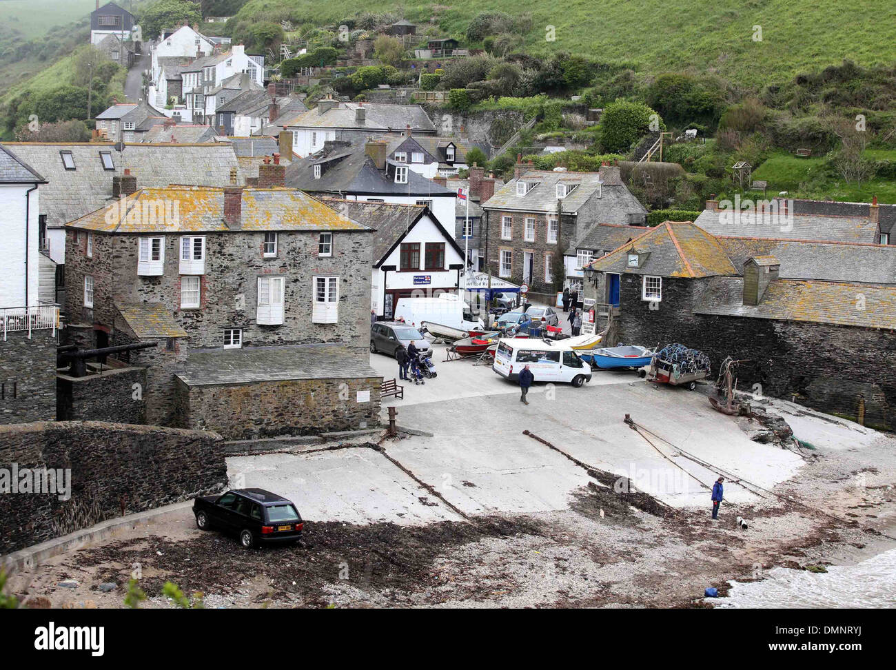 Filming for the new series of Doc Martin has started in Port Isaac, Cornwall. 21/05/2013 Stock Photo