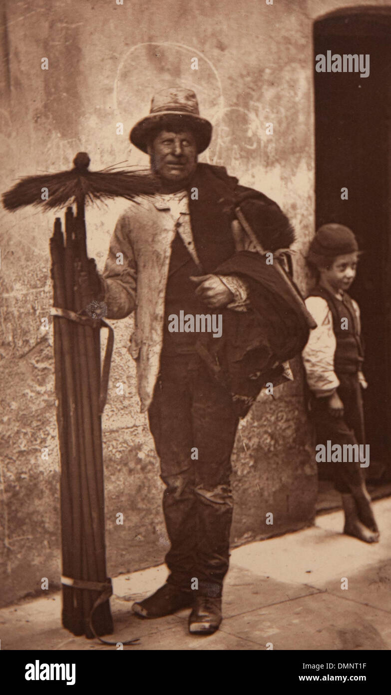 Photograph showing 'The temperance sweep' in the Street Life in London book Stock Photo