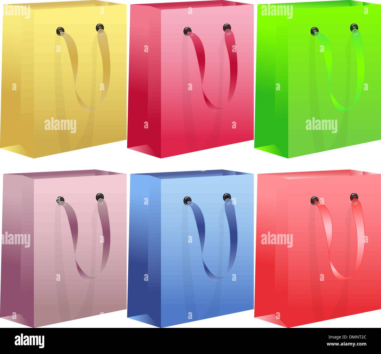 Shopping bag set Stock Vector