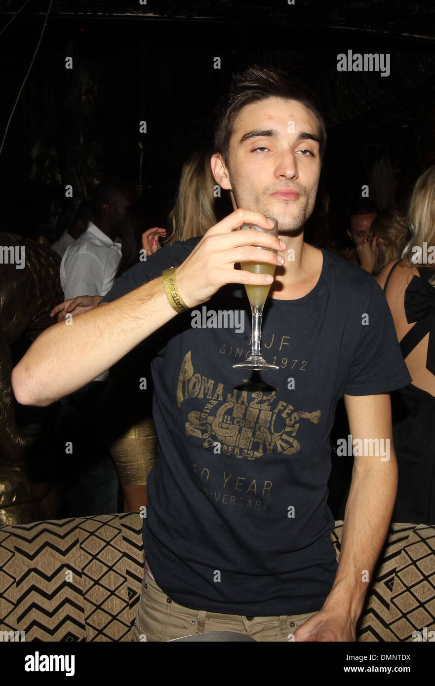 Tom Parker celebrates his 24th birthday with a surprise party at Shaka
