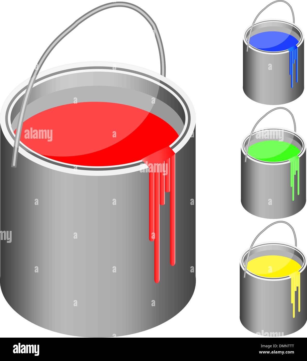 bucket with paint Stock Vector Image & Art Alamy