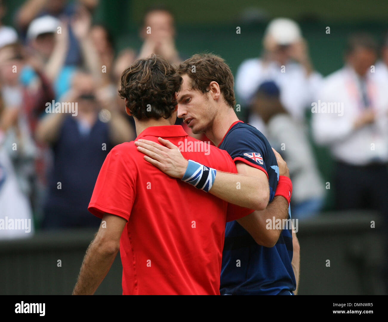 Roger Federer and Andy Murray London 2012 Olympic Games Men's Tennis(02)