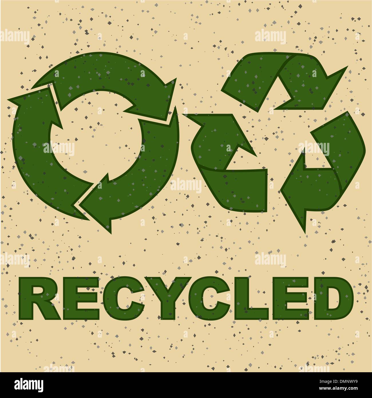 Recycled signs printed on recycled paper Stock Vector Image & Art Alamy