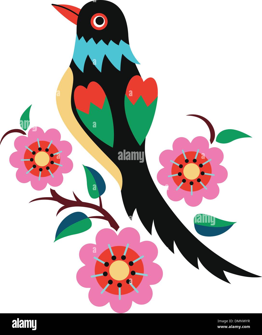 Bird And Flower Art