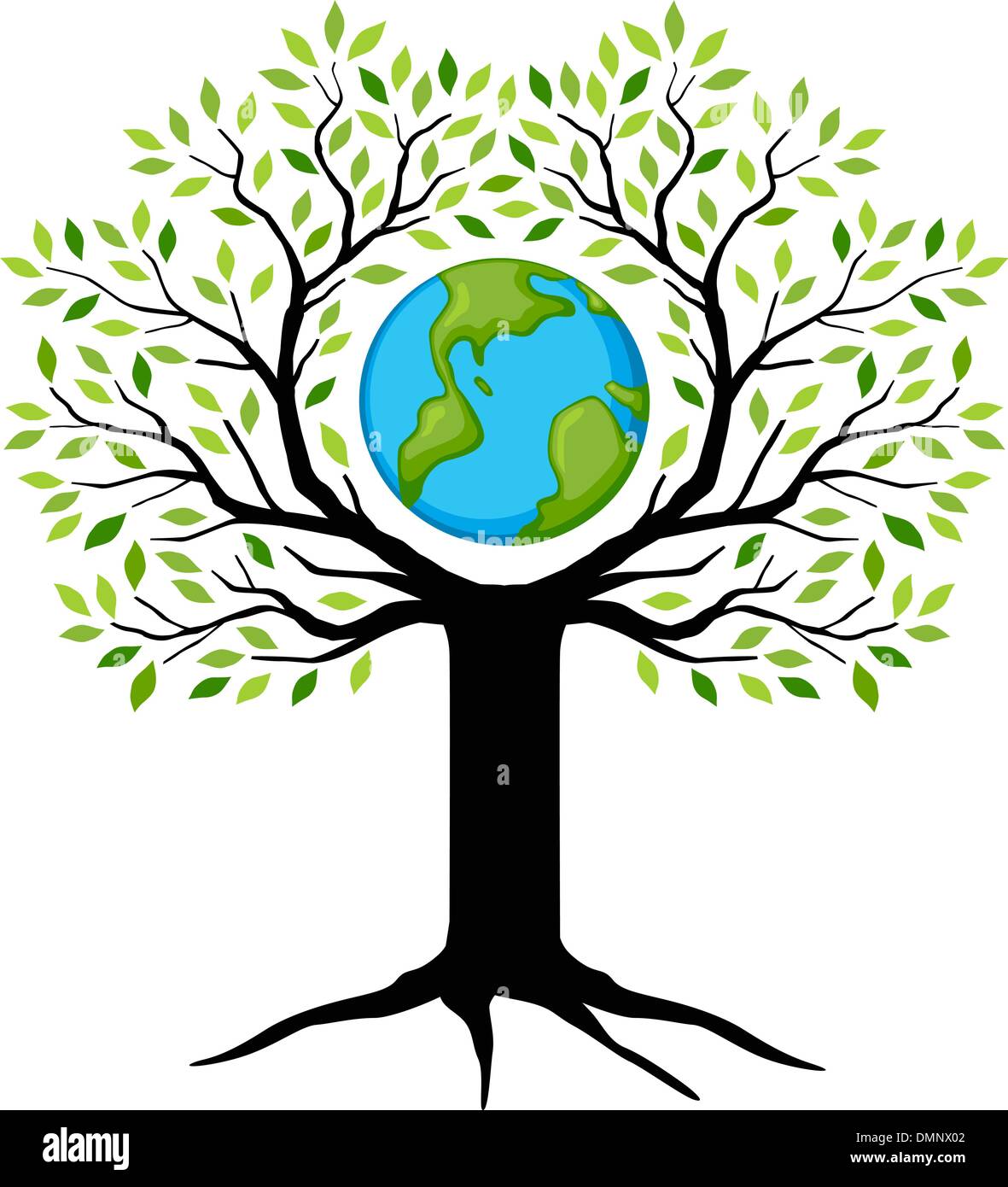 eco friendly green Earth tree Stock Vector Image & Art Alamy