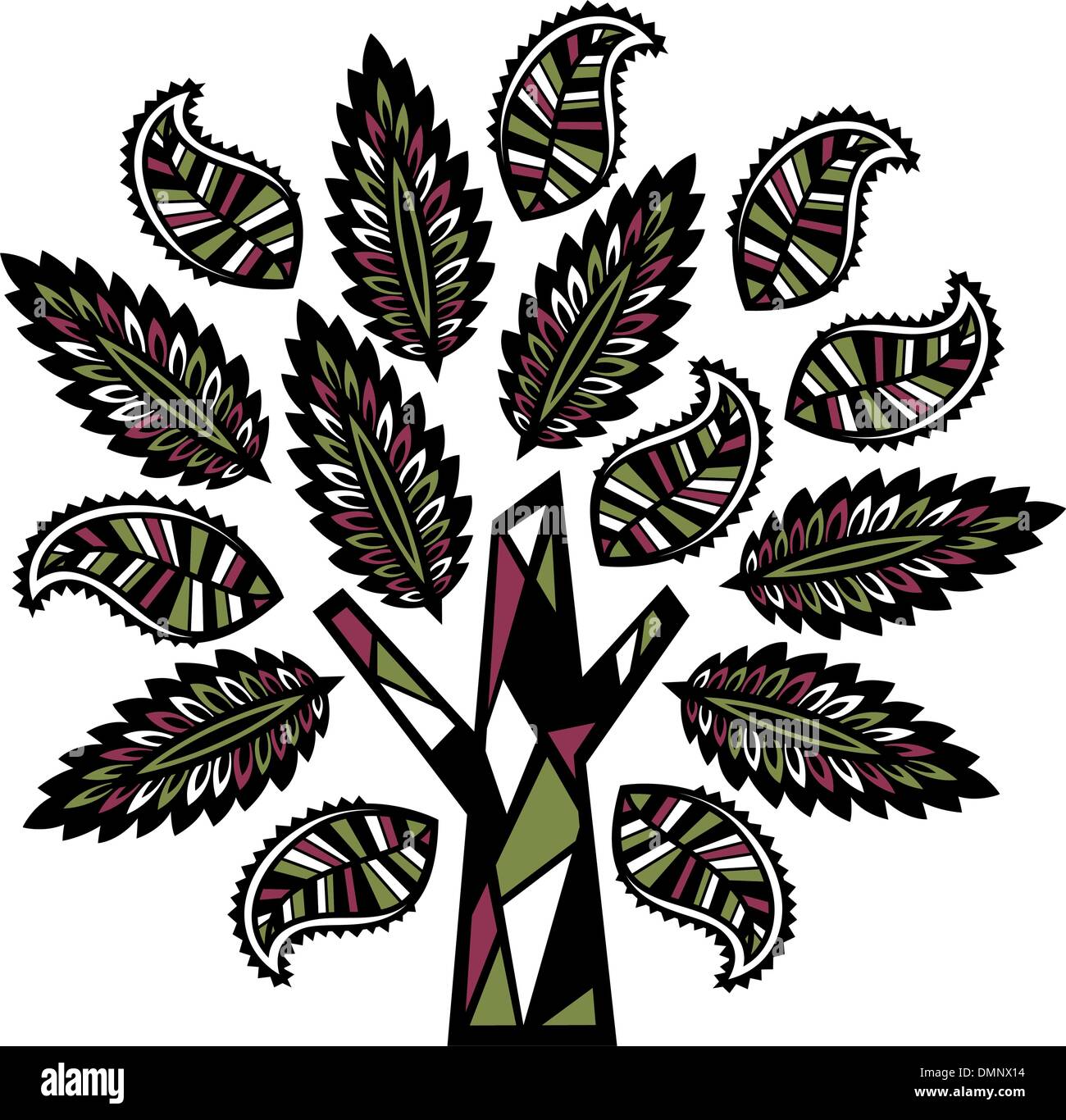tree illustration Stock Vector