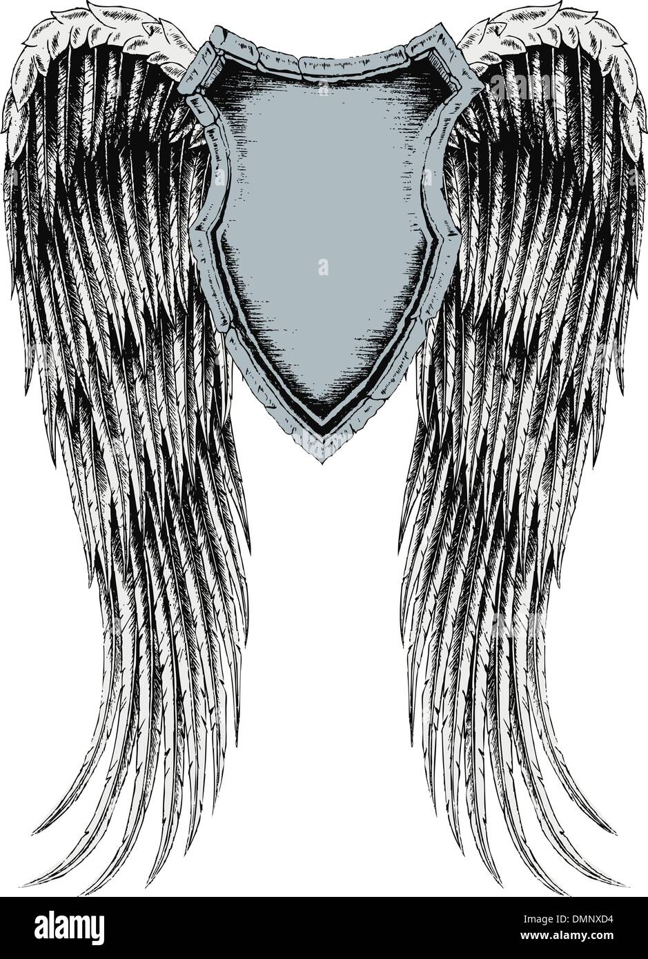 emblem badge with wing design Stock Vector Image & Art Alamy