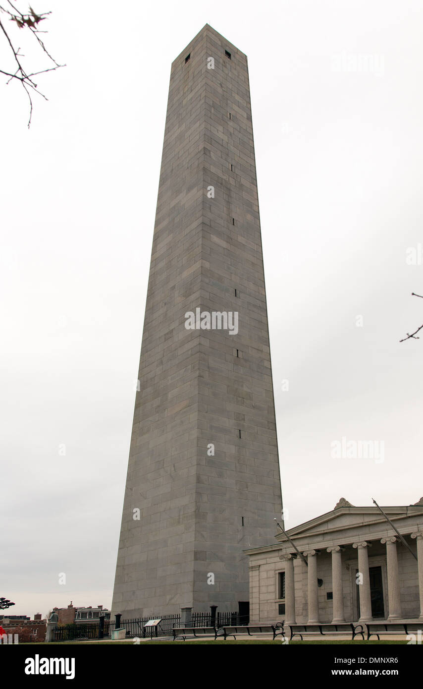 Bunker Hill Battle Monument Stock Photo