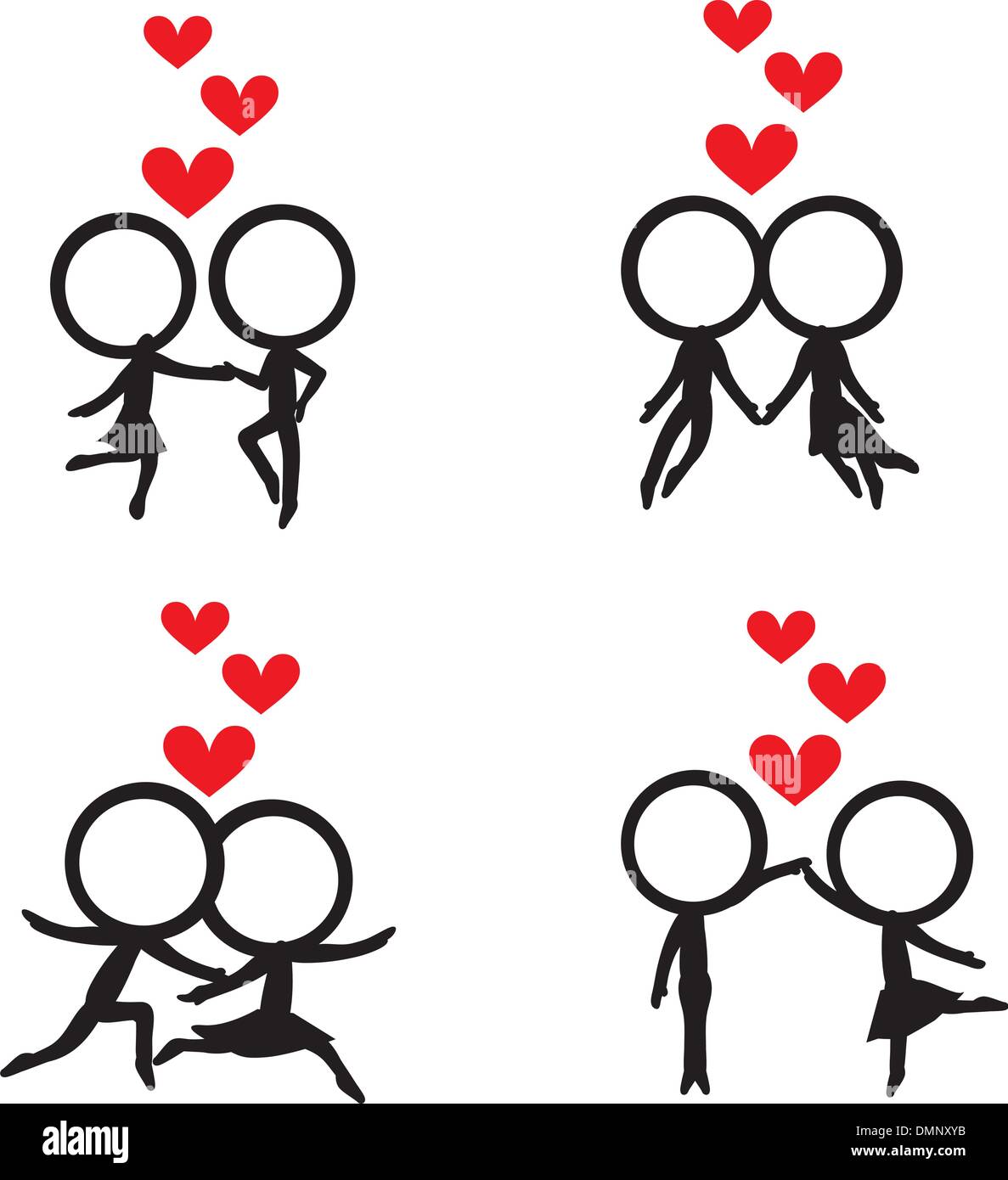 12 Easy Stick Figures in Different Poses
