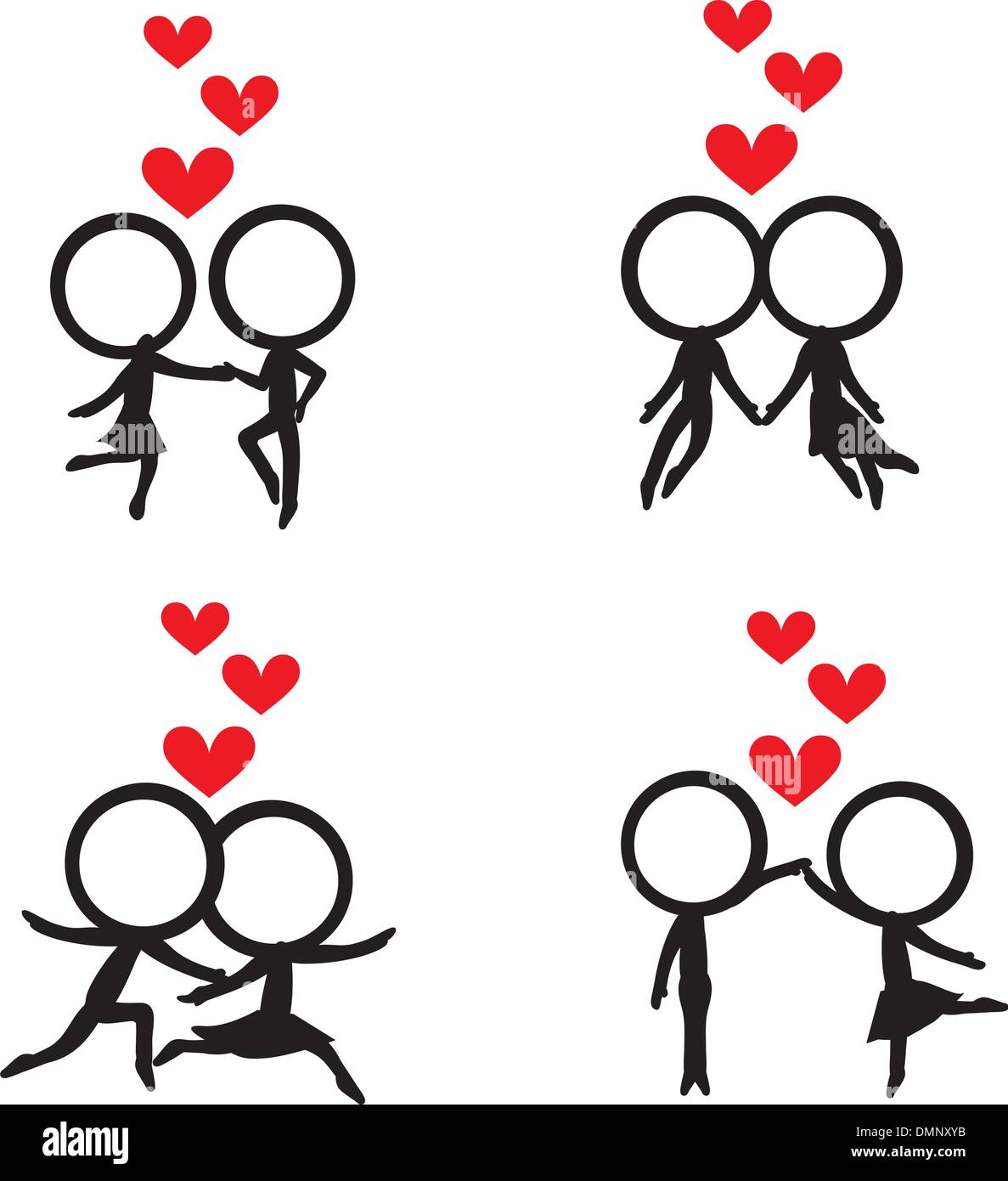 stick figure couple clipart