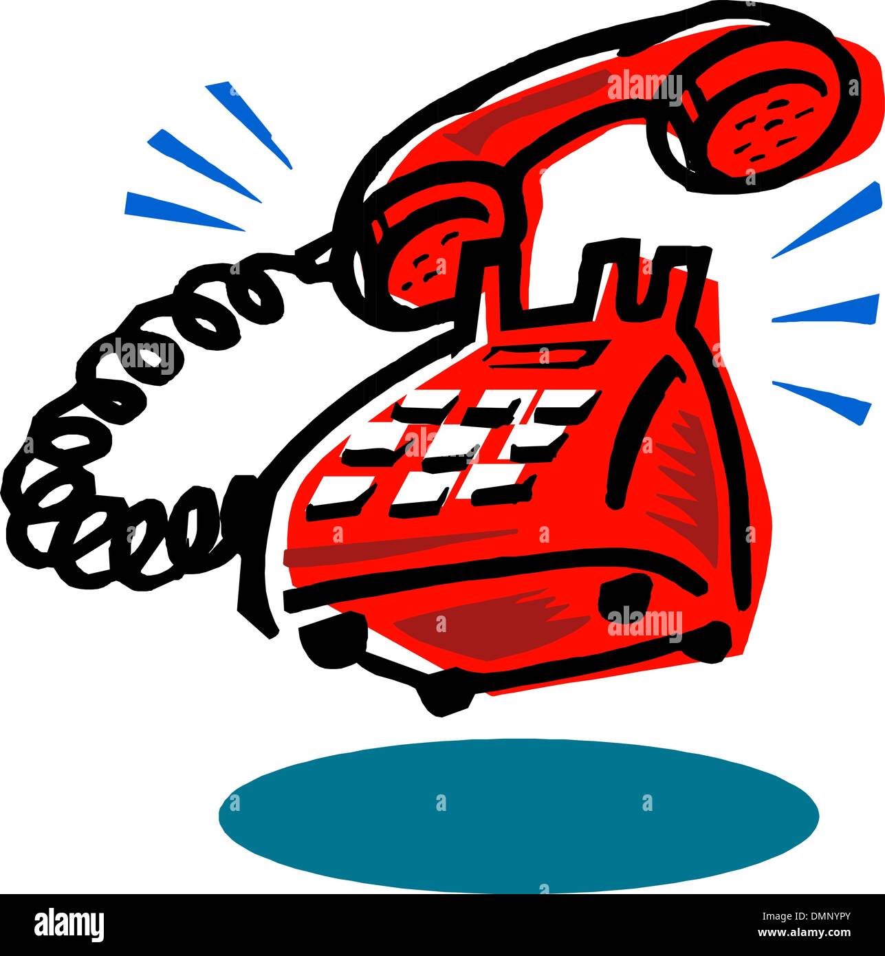 Old phone Stock Vector