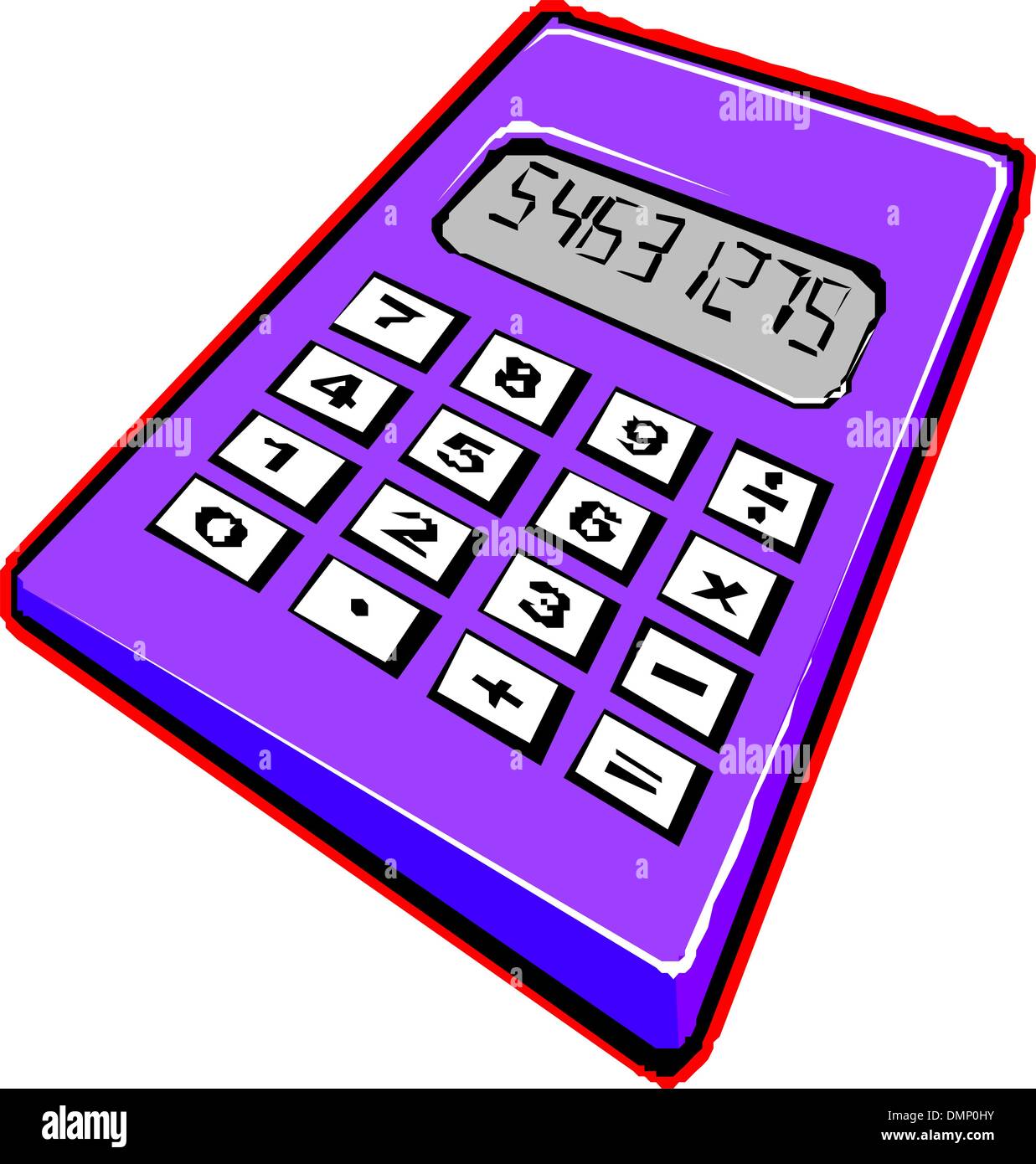 Electronic calculator Stock Vector