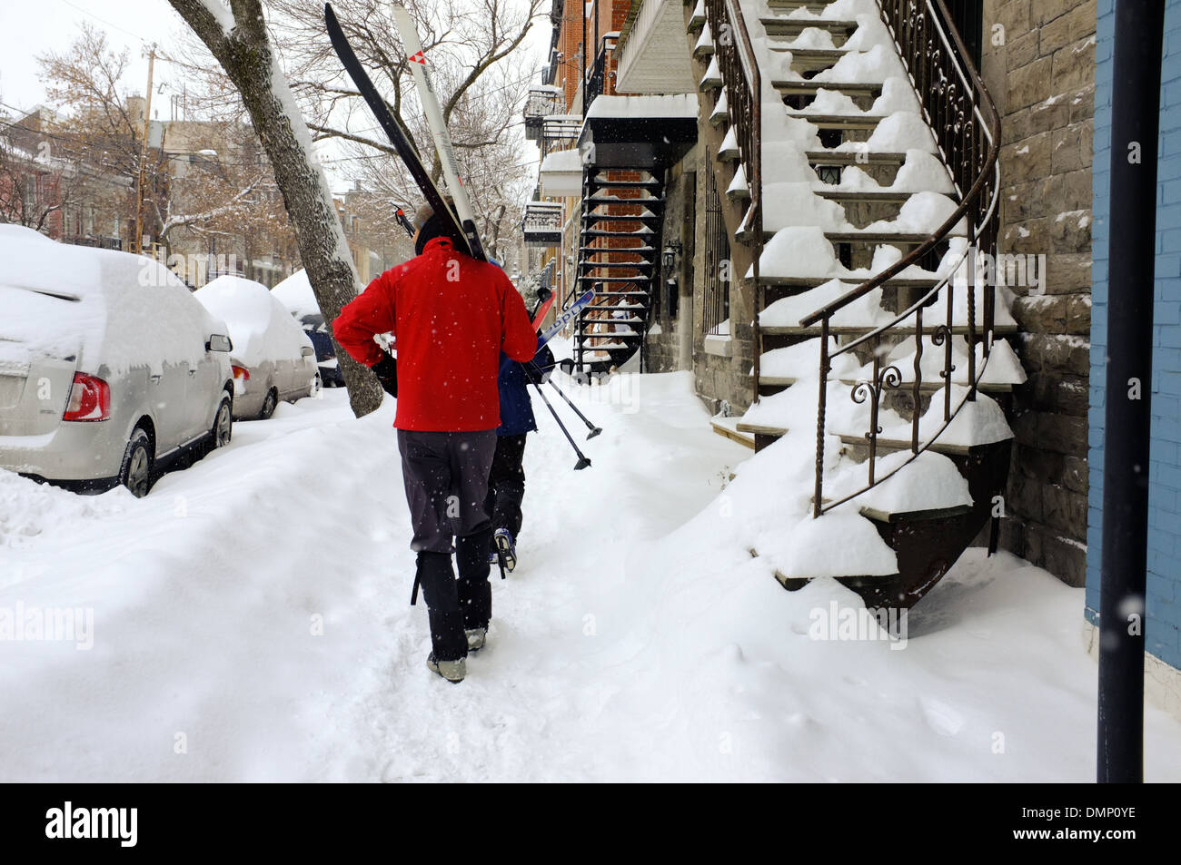 Walking With Cross Country Ski Poles Ski Poles High Resolution Stock