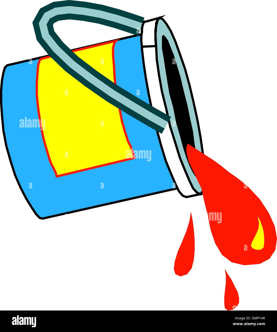 Bucket of red paint Stock Vector Image & Art Alamy