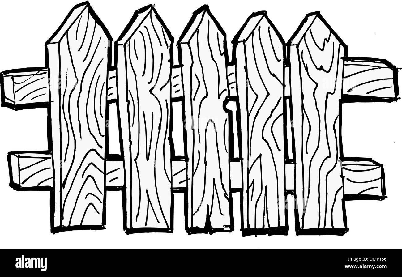 Fence gate vector Stock Vector Images - Alamy