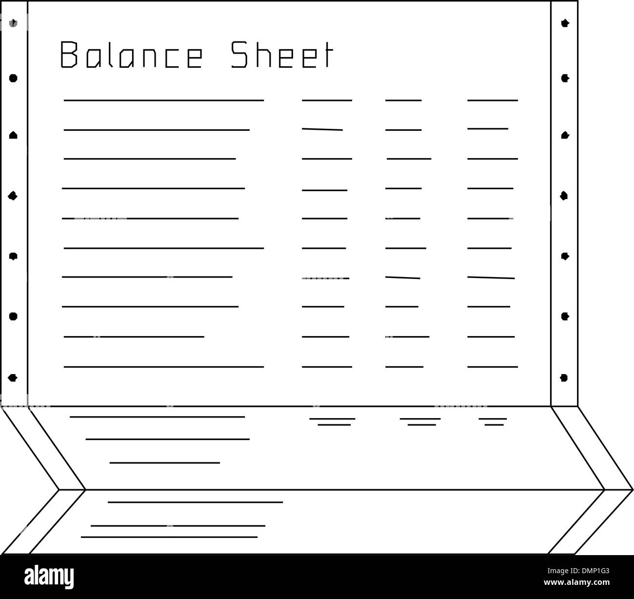 Calculation sheet Stock Vector Images Alamy