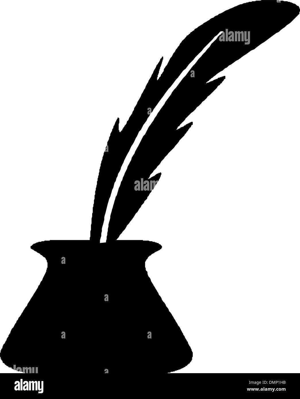 Bottle of ink & feather Stock Vector Image & Art Alamy