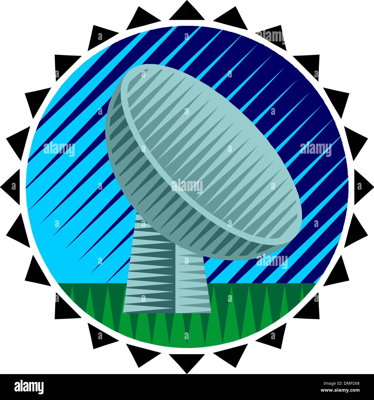 Satellite dish Stock Vector