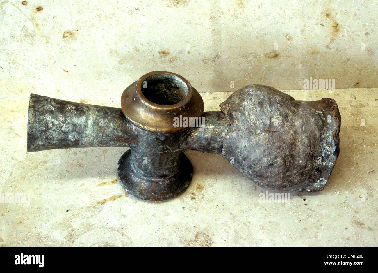 Water tap, Roman period. Germany Stock Photo