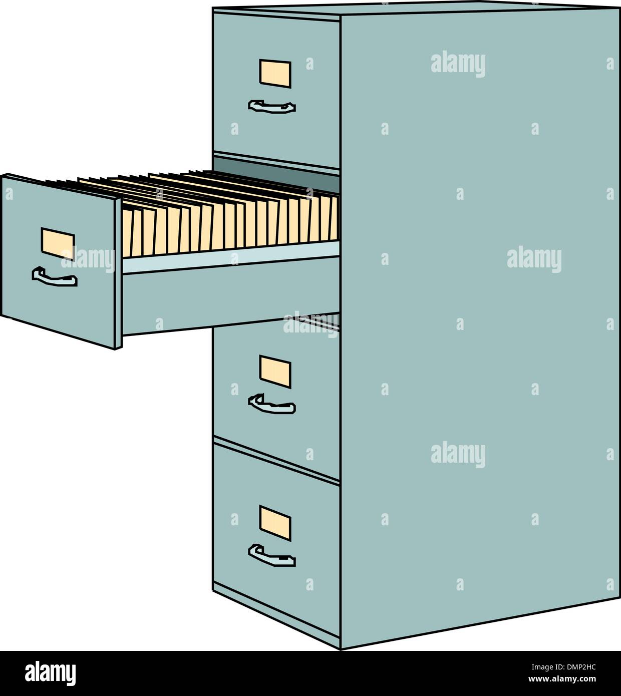 Filing cabinet Stock Vector