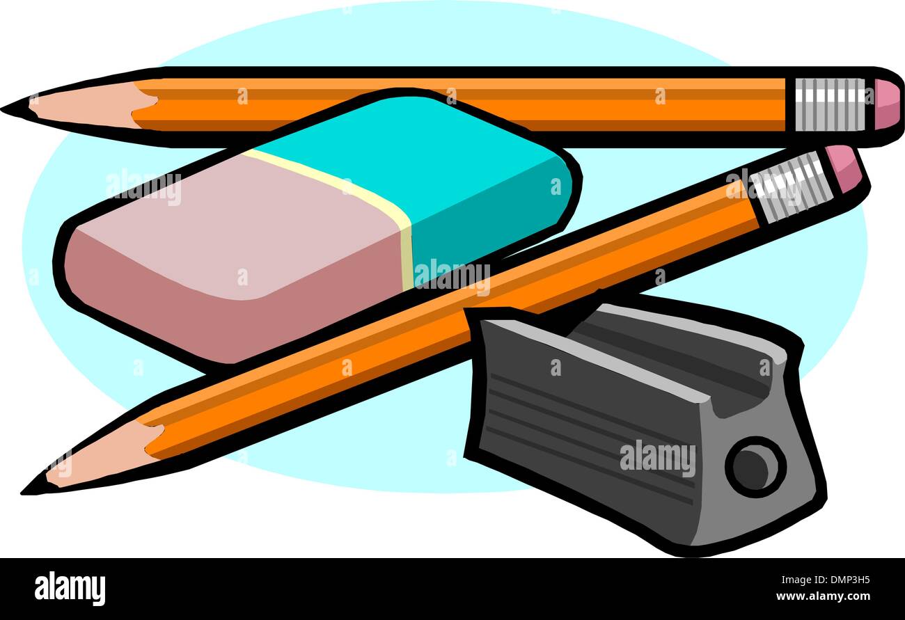 Sharpener pencil and eraser Stock Vector Image & Art - Alamy